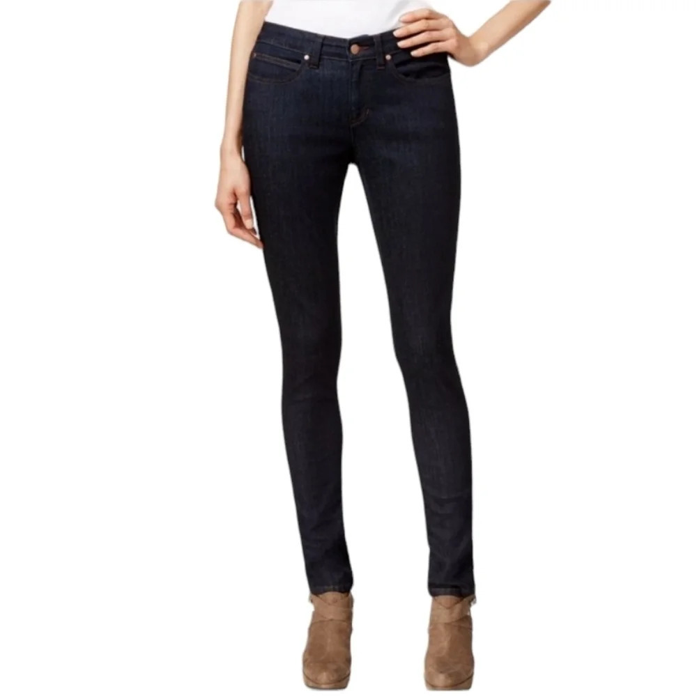 Eileen Fisher Skinny Jeans Organic Cotton Dark Wash Size 6
